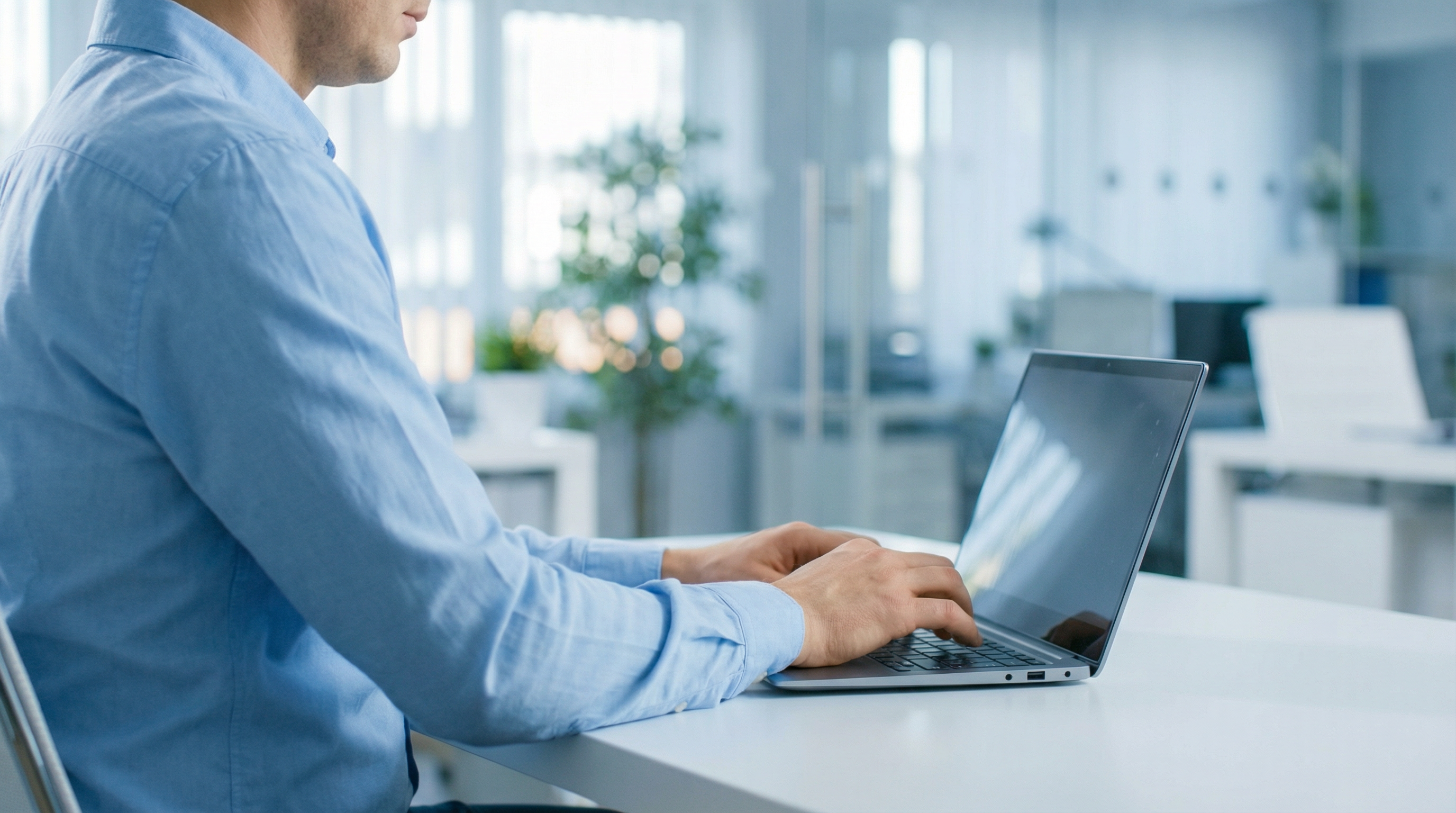 Profissional trabalhando